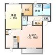 シャーメゾン谷上南の間取図