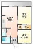 グリーンハイツの間取図