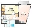 ラムール鈴蘭台の間取図