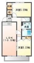 ラヴェール北五葉の間取図
