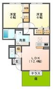 すずらんハイツの間取図