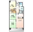 ライオンズマンション鈴蘭台弐番館の間取図