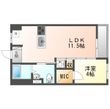 White　VillaⅡの間取図