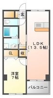 アカツキハイツの間取図
