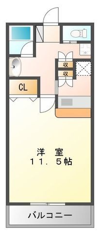 拡大写真:サイドヒルⅡ 5階503の間取り
