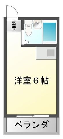 拡大写真:リバティ江坂 3階304の間取り