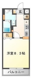 写真:ドライバウム江坂 8階808の間取図