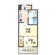 セレニテ江坂ルフレの間取図