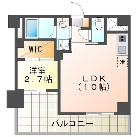 拡大写真:吹田市江坂町2丁目 15階1501の間取り