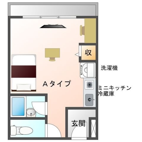 拡大写真:大阪市北区同心1丁目 5階511の間取り