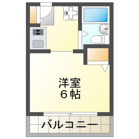拡大写真:グリーンハイムバンブー 3階304の間取り