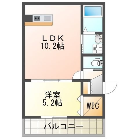 拡大写真:吹田市山手町2丁目 101の間取り