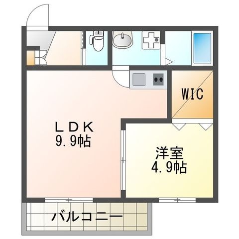 拡大写真:吹田市山手町2丁目 103の間取り