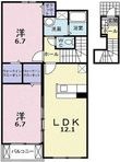 ベル・プロムナードＢ棟の間取図
