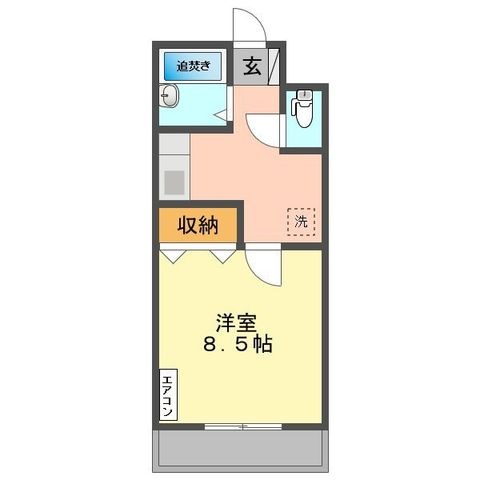 拡大写真：盛岡市夕顔瀬町 1階103の間取り