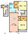 盛岡市本宮1丁目の間取図