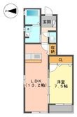 盛岡市永井22地割の間取図