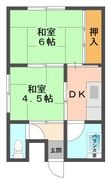 盛岡市津志田中央３丁目の間取図