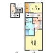 盛岡市大沢川原３丁目の間取図