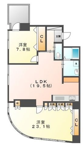 拡大写真:アルバ鹿田町 3階301の間取り