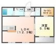 写真：シャーメゾンアマセ1階の間取図