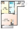 ラフォーレFの間取図