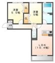セカンドコート Bの間取図