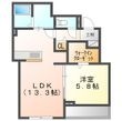 ツアンガーデン Bの間取図