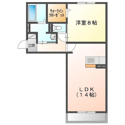 拡大写真:サニーフラット西市 A 1階03の間取り