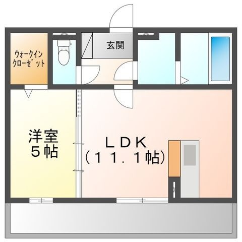 拡大写真:メセタ A 2階02の間取り
