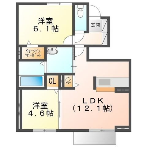 拡大写真:ストルーチェ 1階1の間取り