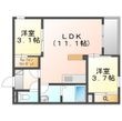岡山市中区平井の間取図