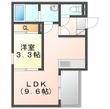 岡山市中区平井の間取図