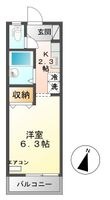 セジュール上瀬野の間取図