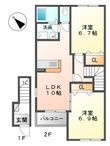 サンガーデンⅡの間取図