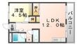 ビレッジハウス南清水タワーの間取図