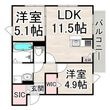 ユアメゾン富松の間取図