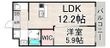 レアグランツ東難波Ⅰの間取図