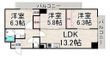 パレロワイヤル武庫之荘の間取図