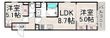 クリエオーレ北伊丹の間取図