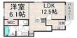 尼崎市南武庫之荘８丁目の間取図