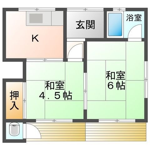 拡大写真:新居浜市北新町 1階1の間取り
