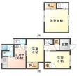 岡田貸家の間取図