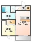 新居浜市新田町1丁目の間取図