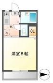エスティアム中須賀の間取図