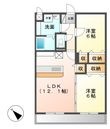 コーンハイツⅡの間取図
