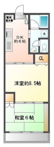 拡大写真:ハウス三木 2階202の間取り