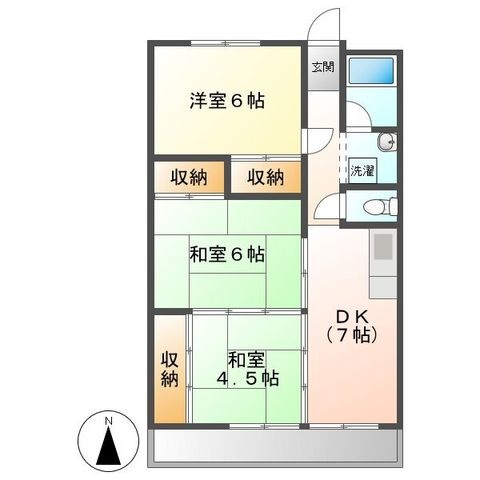 拡大写真:坂本ビル 4階403の間取り