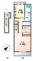 ソーレ フジ Ⅳの間取図