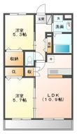 アンフィニ中萩の間取図